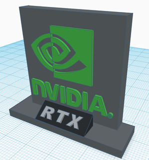 nvidia rtx statuette nvidia graphic cards statuette's  3d print model - Mito3D