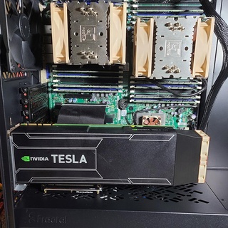 nvidia Tesla k10 k20 k20m resfriamento ventilador duto gráficos cartão computador 3d print model - Mito3D