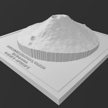 Nyamuragira Vulkan Republik Kongo Vulkane Vulkanier Vulkanologie Vulkangeschichten Vulkanleben Natur Linderung Topographie Berg montieren Photogrammetrie 3d 3d print model - Mito3D