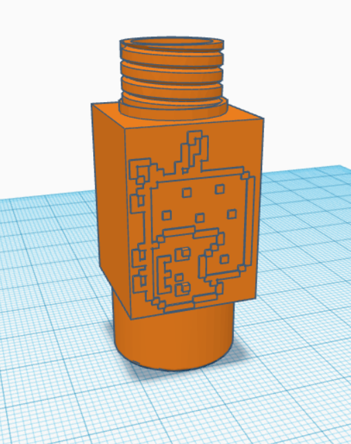 Nyan kedi diş macunu Braille görüntü hayvan oyuncak düşük poli Sanat 3D print model - Mito3D