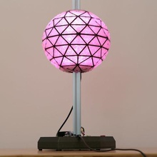 nye ball drop tool electronics sphere new year neopixel led geodesic circuit python arduino adafruit feather 3d print model - Mito3D
