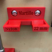 nylon martello supporto 22mm utensili 3d print model - Mito3D