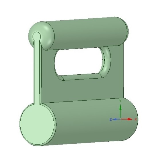 nylon interna de compuerta plana slug aba-258 ustrong 3d-impresión varios el viento velero barco catamarán lienzo velo ranura hardware la navegación a vela arrastrándose rigging deslice yate mástil re-pare exactitud 3D print model - Mito3D