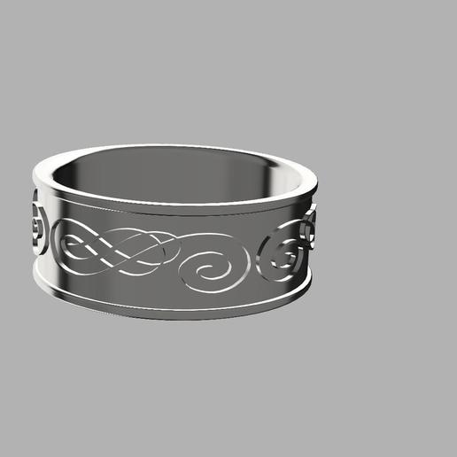 nymfett 01 jewelry ring ornamented 3D print model - Mito3D