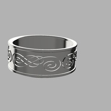 nymfett 01 jewelry ring ornamented 3d print model - Mito3D