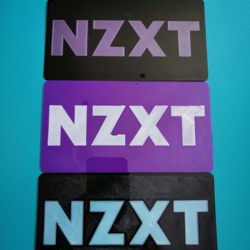 nzxt logo plate 3D print model - Mito3D