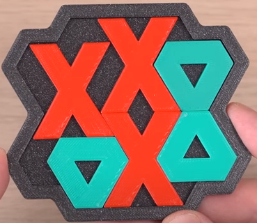 o&x challenge game 3d print model - Mito3D