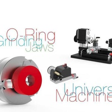 o-ring grinding jaws mini lathe various hobby 3d print model - Mito3D