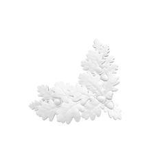 meşe palamudu yaprakları sanat işaretleri logolar fındık bırakır acorn 3d print model - Mito3D