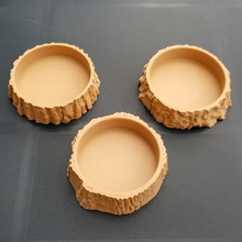 oak tree texture coaster - free model home coasters stump bark holder dish 3d print model - Mito3D
