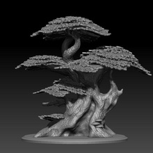 chêne arbre Jeu marteau guerre warhammer40k jeu forêt bois 3d print model - Mito3D