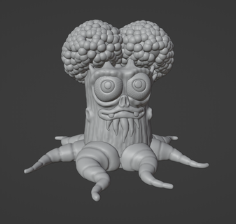 quercia polpo oceano calamaro tentacoli animali acqua cantando mostri mostro giocattolo statua fantasia gioco Giochi giocattoli 3d print model - Mito3D