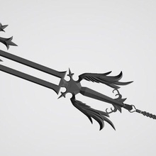 juramento guardián llave espada juego Reino corazones 3d print model - Mito3D