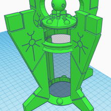 obelisco de la decoración necrones puede juego 40k 40000 warhammer cisterna necron 3d print model - Mito3D