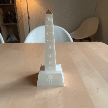 obelisk phone dock 3d print model - Mito3D