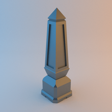 obelisco de mesa wargaming jogo jogos warhammer tampo 3d print model - Mito3D