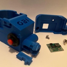 obi ryobi + compatibile protetto batteria manica integrato secchio convertitore 3d print model - Mito3D