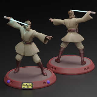 obi wan Kenobi frei 3d stl Star Kriege gedruckt m3 Spielzeuge Spielzeug 3d print model - Mito3D