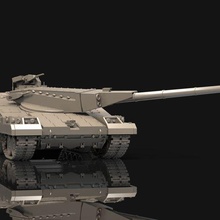 object-490 1 35 scale 3d print model game war military army tank gun defence weapon vehicle panzer miniatures armor vehicles modeller assembly 3d print model - Mito3D