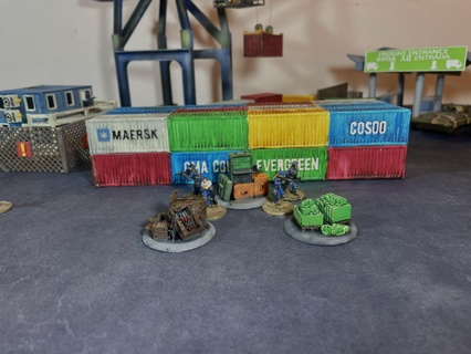 objective markers - container port Game 3d print model - Mito3D