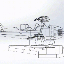 observation seaplane model 11 mitsubishi f1m2 copy modeling - project battleship yamata 1 200 increased 100 toys aviation navy japan history plane 3d print model - Mito3D