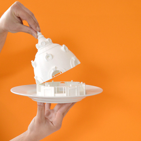 observatoire du bazar lhotel de ville parís la arquitectura 3D print model - Mito3D