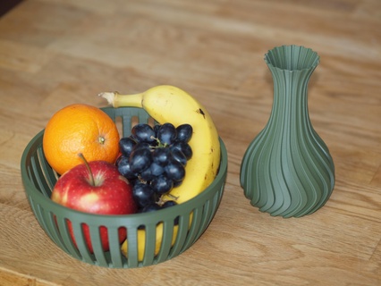 Obstáculo cesta canasta frutas 3d print model - Mito3D