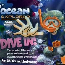 ocean explorer Spiel Kinder - Spielzeug tragbar 3d-drucken design Herausforderung 3d print model - Mito3D