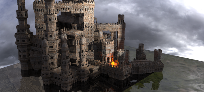 ocean port city temple 1 kitbash Architecture english norfolk fort walls medieval industrial halloween horror architectural building ruin ancient fantasy haunted conservatory hogwarts statue 3d print model - Mito3D