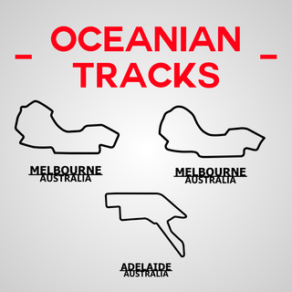 oceanian tracks race continent circuit racing australian 3d print model - Mito3D
