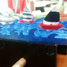 ozeanische Welle Nockenwelle Spiel mechanische Spielzeuge scienceproject makeredchallenge2 engineeringproject designproject 3d print model - Mito3D