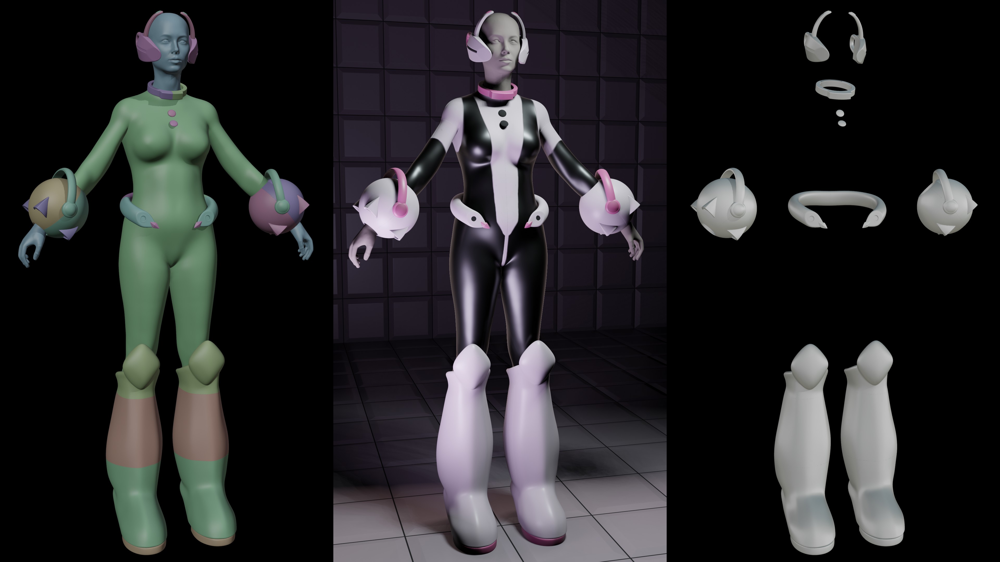 ochako uraraka armadura 2 casco boku héroe academia cosplay stl bnha 3D print model - Mito3D