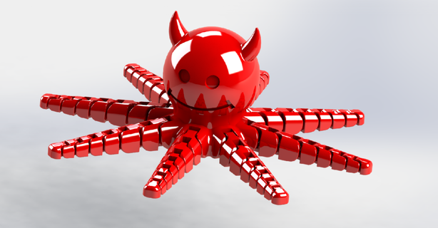 ocotopus devil 3d print model - Mito3D