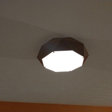 Ottagono soffitto lampada camera geometrico luci casa 3d print model - Mito3D