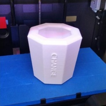 octagon change holder home 3d print model - Mito3D