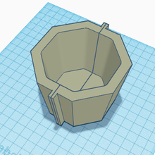 octagon planter mold plant poligon concrete 3d print model - Mito3D