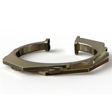 ottagonale bracciale gioielli moderna elegante 3d print model - Mito3D