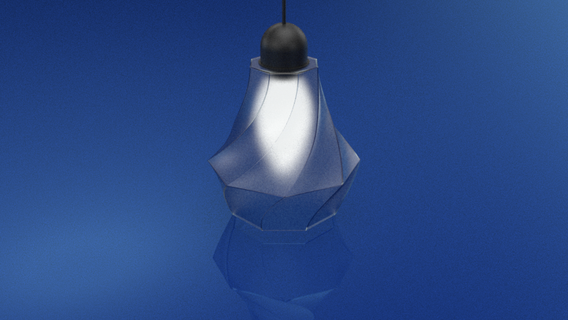 octagonal retorcido lámpara Encendiendo molde casa oficina cocina ligero herramienta juguete Arte geometría geométrico 3d print model - Mito3D