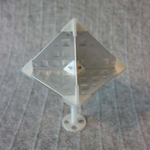 octahedral radar reflector target enhancer tool electronics rcs 3D print model - Mito3D