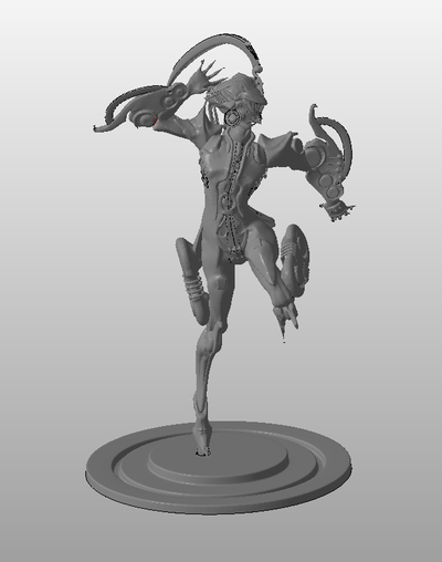 octavia kunst warframe digital extreme de videospiel videospiele scifi roboter 3d print model - Mito3D