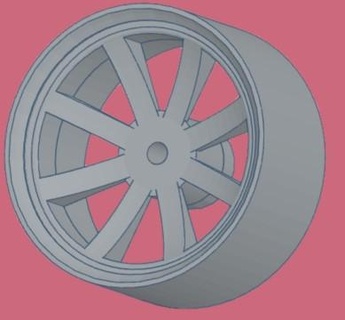 octo custom 164 wheel hot wheels die cast customz 1 64 3d print model - Mito3D