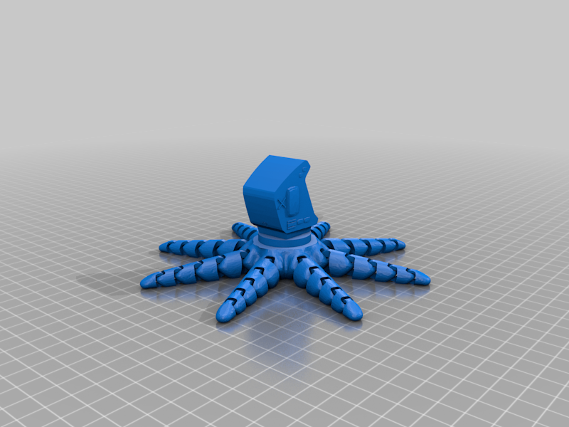 octo marvin hitchhiker's guide hitchhikersguide toy 3D print model - Mito3D