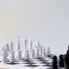 october chess set redux game 3d print model - Mito3D