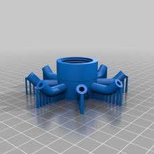 octocoptère volant tuyau jouet 3d print model - Mito3D