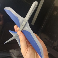 octoglider vari aeronautico ingegnere giocattolo aliante volare divertente veloce 3d print model - Mito3D