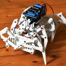octoped robot - kl-20 contolled arduino varios el prototipo la araña de juguete klann mecanismo hexápodo 3d print model - Mito3D