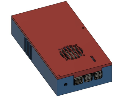 octopi-box 5v power supply relay camera fan octoprint raspberry pi case 3d printer accessories 3d print model - Mito3D