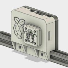 octopi & picam case mounts aluminum 2020 3d_printer_accessories 3d print model - Mito3D