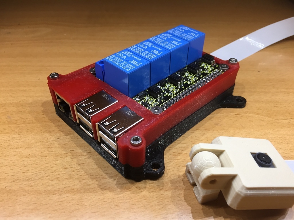 octoprint box relay raspberry pi 3 housing board mount 3d printer accessories 3D print model - Mito3D