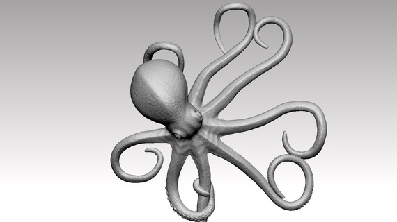 octopus Art fish animal toy model 3d print model - Mito3D